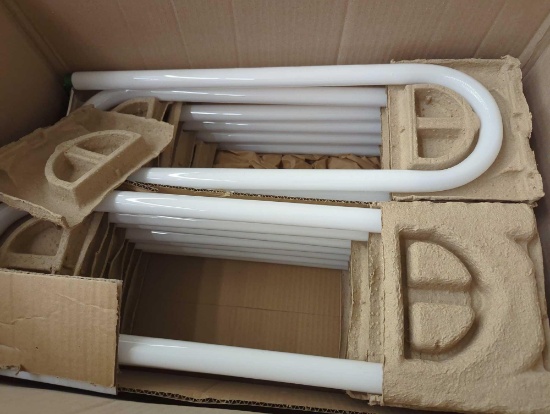 Box lot of 13 Philips 32-Watt ALTO Linear U-Bent T8 Fluorescent Tube Light Bulb, Cool White (4100K),