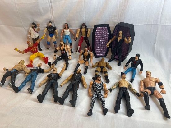 Lot of vintage wrestling action figures