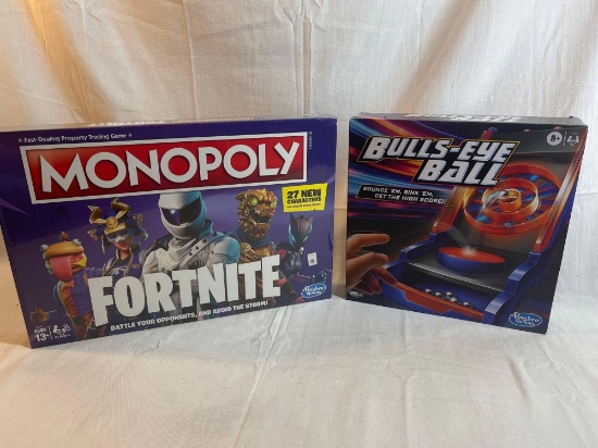 Brand new Fortnite Monopoly and Bulls Eye Ball game