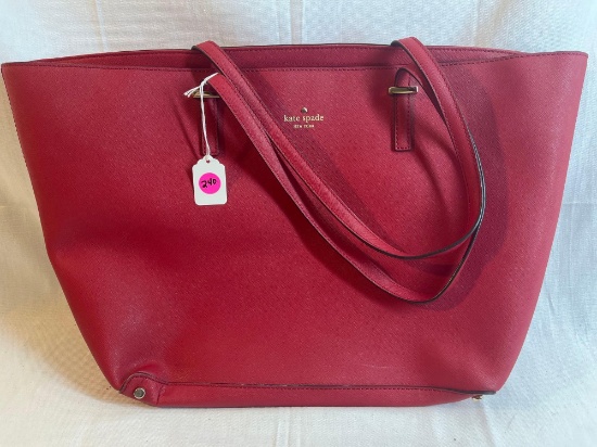 Red Kate Spade large purse