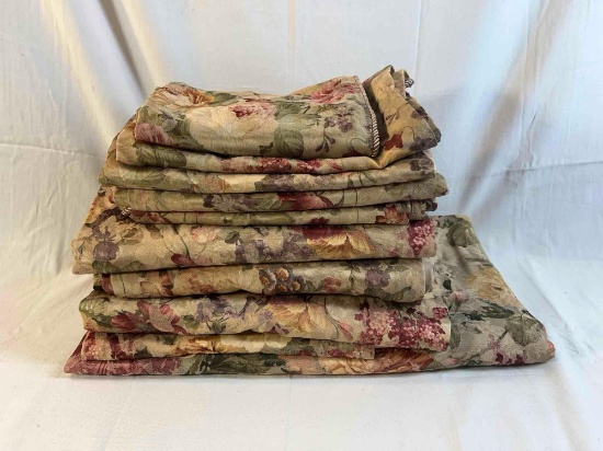 Lot of tapestry drapery fabric