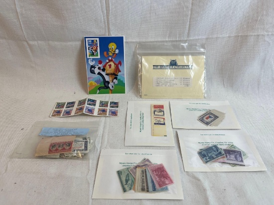 Assorted vintage collectible stamp lot