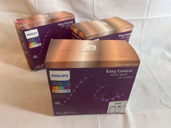 3 brand new boxes of Philips 6.5 light strip full color changing Wi-Fi LED