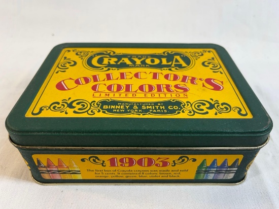 Crayola 1991 Collectors Tin with set of Limited Edition Classic Colors Crayons and set of 64