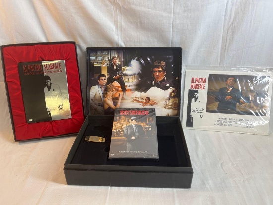 Scarface Anniversary Edition Deluxe Gift Box (DVD, 2003, 2-Disc Set) with money clip ...