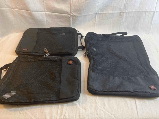Set of three Swiss Army mesh travel bags