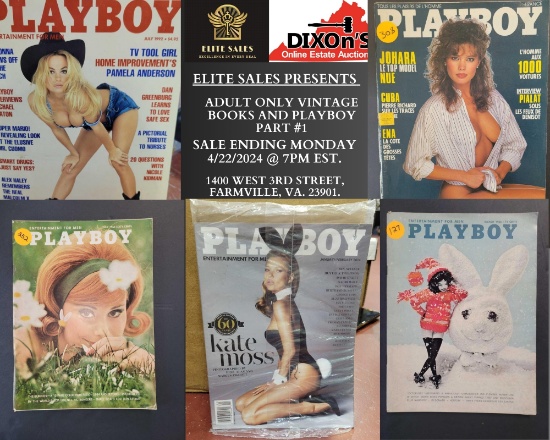 Elite ADULT ONLY Vintage Books and Playboy Part #1