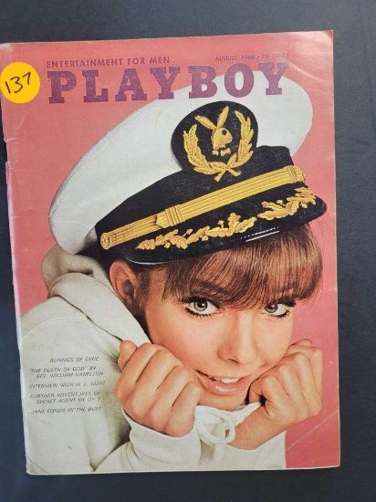 ADULTS ONLY! Vintage Playboy Aug. 1966 $1 STS