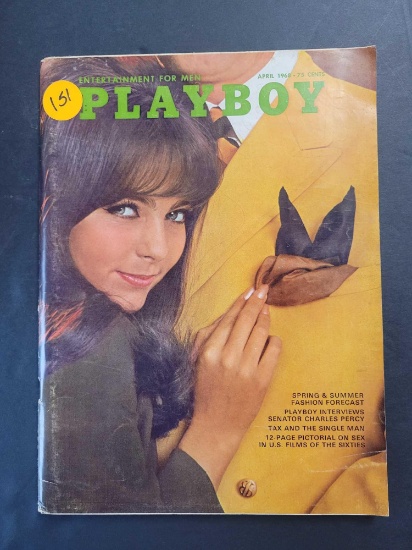 ADULTS ONLY! Vintage Playboy April 1968 $1 STS