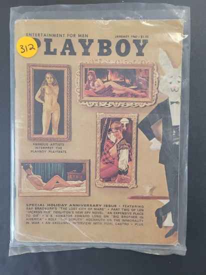 ADULTS ONLY! Vintage Playboy Jan. 1967 $1 STS