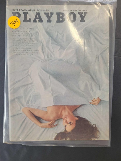 ADULTS ONLY! Vintage Playboy Mag. Feb 1967 $1 STS