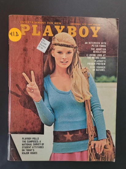 ADULTS ONLY! Vintage Playboy Sept.1970 $1 STS