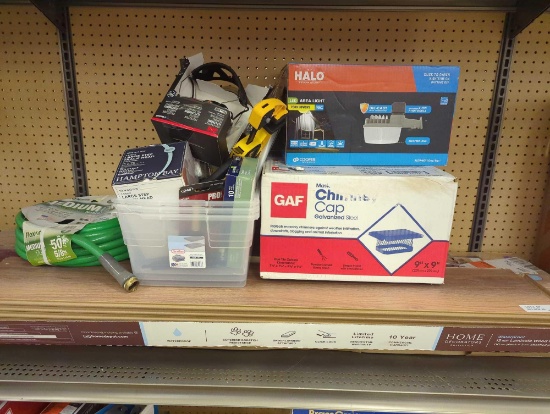 Partial Shelf Mystery Lot of Assorted Items to Include, 3M Pro Protect Electric Hearing Protection