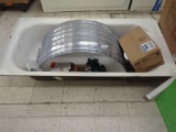 Tub Lot of Assorted Items to Include, 5 and 6-in recessed LED trim CCT light fixtures, Home Accents