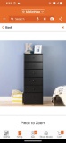 Prepac Astrid 6-Drawer Black Chest, Appears to be New in Factory Sealed Box Retail Price Value $145,