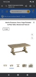 Lot of 2 Items Including Martin Svensson Home Napa Pedestal Coffee Table, Reclaimed Natural (Retail