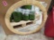 bali & pari Bella 29.5 in. W x 29.5 in. H Round Natural Rattan Framed Mirror, Appears to be New in