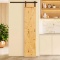 Kimberly Bay 18 in. x 84 in. K-Bar Solid Wood Unfinished Pine Barn Door Slab, Retail Price $138,