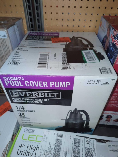 Everbilt 1/4 hp Submersible Pool Cover Pump, Retail Price $179, Appears to be Used, What You See in