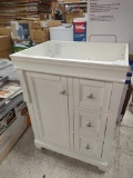 (Is Damaged) Home Decorators Collection Naples 24 in. W x 21.63 in. D x 34 in. H Bath Vanity Cabinet