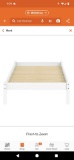 Dwell Home Inc White Pine Basic Frame Twin Platform Bed, Model BS-BPL-TW-WH, Retail Price $103,