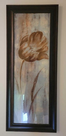 Blue & Brown Floral Picture $1 STS