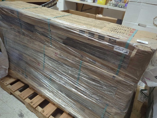 Pallet Lot of Approximately 23 Cases of Daltile Laurelwood Smoke 8 in. x 47 in. Color Body Porcelain