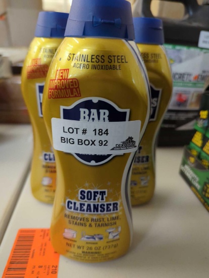 Lot of 3 Bar Keepers Friend 26 OZ-Ounce Soft All-Purpose Cleaner, Appears to be New in Factory