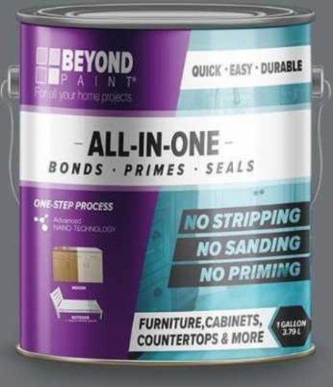 BEYOND PAINT 1 gal. Pewter Furniture, Cabinets, Countertops and More Multi-Surface All-in-One