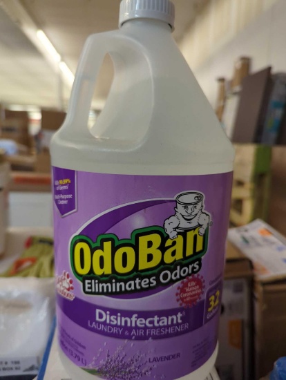 Lot of 2 OdoBan 1 Gal. Lavender Disinfectant and Odor Eliminator, Fabric Freshener, Mold Control,