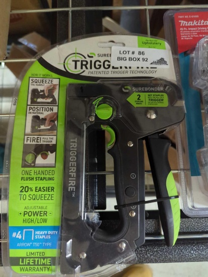 Surebonder Steel Triggerfire Staple Gun, Appears to be New in Factory Sealed Package Retail Price