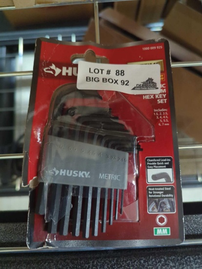 Husky Short Arm Hex Key Set, Metric (10-Piece), Appears to be New in Semi Opened Package Retail