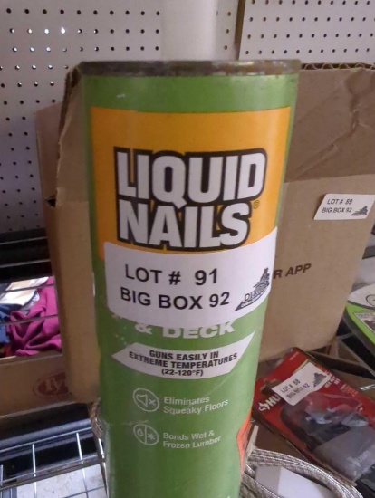 Lot of 2 Liquid Nails Subfloor and Deck 28 oz. Tan Low VOC Construction Adhesive, Appears to be New