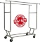 Only Hangers (Missing Pieces) Metallic Metal Clothes Rack, Approximate Dimensions - 60 in. W x 64