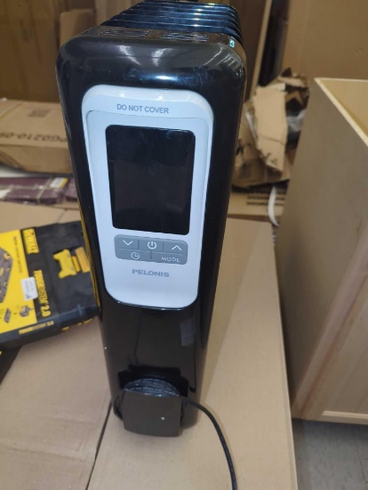 Pelonis 1,500-Watt Digital Electric Oil-Filled Radiant Portable Space Heater, Retail Price $80,