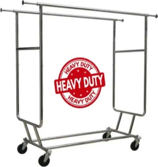 Only Hangers (Missing Pieces) Metallic Metal Clothes Rack, Approximate Dimensions - 60 in. W x 64