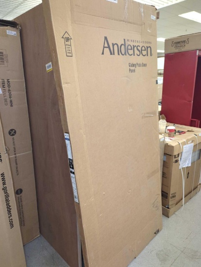 Andersen 200 Series White Left-Hand Perma-Shield Fixed Panel Patio Door with White Interior,