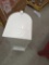 (Has some Minor Denting) Architectural Mailboxes Elite White, Large, Steel, Post Mount Mailbox,