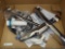 Glacier Bay Single Handle Standard Kitchen Faucet in Chrome with White Side Sprayer, Appears to be