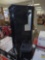 Architectural Mailboxes Franklin Black, Medium, Steel, Post Mount Mailbox with Satin Nickel Handle,