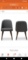 Baxton Studio Cody Dark Gray Fabric Dining Chair (Set of 2), Approximate Dimensions - 32