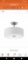 Progress Lighting Inspire Collection 13 in. Brushed Nickel LED Bedroom Semi-Flush Ceiling Mount with