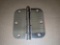 Box Lot of Onward 3 in. x 3 in. Brushed Nickel Full Mortise Butt Hinge with Removable Pin, Retail