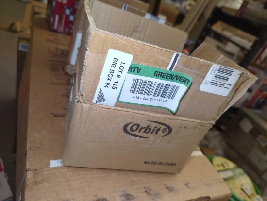 Box of 4 Orbit 7-Pattern Zinc Front Trigger Spray Hose Nozzle - Copper, Retail Price $13/Each,