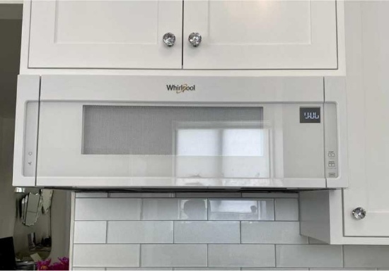 Whirlpool 1.1 cu. ft. Over the Range Low Profile Microwave Hood Combination in White, Retail Price