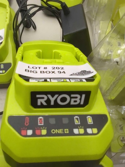 (No Battery) RYOBI ONE+ 18V Lithium-Ion 2.0 Ah Compact Battery Charger, Appears to be New in Out of