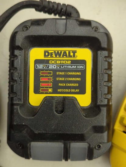 (No Battery) DeWalt DCB1102 12V/20V Max Lithium-Ion 2 Amp Multi-Volt Charger, Appears to be New Out
