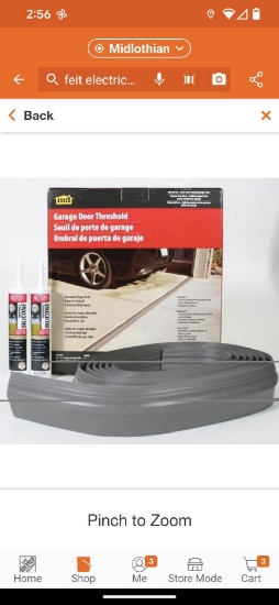 M-D Building Products 20 ft. Garage Door Bottom Seal Kit, Appears to be New in Factory Sealed Box