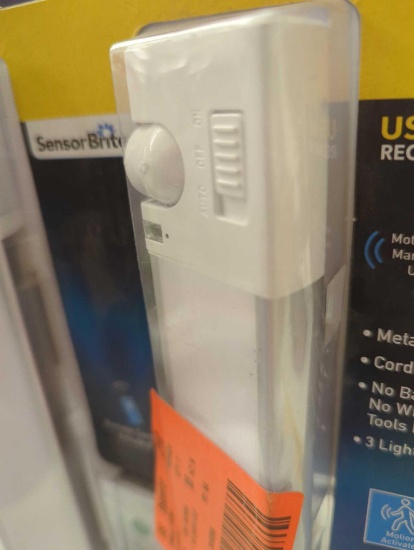 Lot of 2, Sensor Brite LED Rechargeable Under Cabinet Night Light with Base and Remote, Appears to