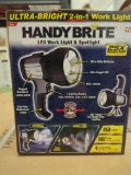 HANDY BRITE Ultra-Bright LED Cordless 2-in-1 Tripod Work Light, Appears to be New in Factory Sealed